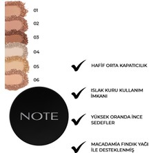 Note Baked Powder Işıltılı Bitişli Highlighter Toz Yüz Pudrası 02 Honey Warm