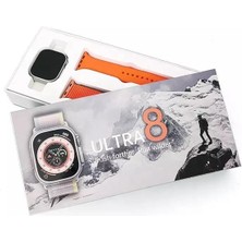 Wearfit Pro Watch 8 Ultra Pro 49mm Titanium Kasa Akıllı Saat Çift Kordon Hediyeli