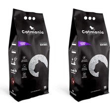 Catmania Premium Naturel Lavanta Kokulu Renkli Tanecikli Topaklanan Kedi Kumu 10 Lt x 2 Adet