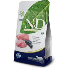 N&D N-D Tahılsız Kuzu Etli Yaban Mersinli Kedi Maması 5 kg