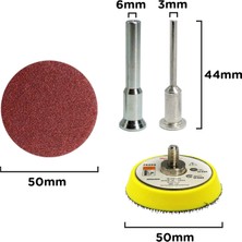 Merttools Pimli Mini Cırt Zımpara Taban Seti Gravür ve Matkap Uyumlu