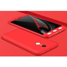 Fibaks Xiaomi Redmi Note 4x Kılıf + Ekran Koruyucu 360 Derece Tam Koruma 3 Parçalı Sert Ince Mika Ays Gkk Kapak