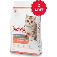 Reflex Tavuklu ve Pirinçli Yavru Kedi Maması 2 kg x 2 Adet