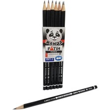 Fatih Kurşun Kalem Mercanlı Panda Yuvarlak 12x12 li 144 Adet