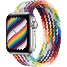 ZORE Apple Watch 44MM Krd-32 Medium Hasır Örgü Dizayn Kordon