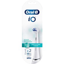 Oral-B iO Specialised Clean Beyaz Diş Fırçası Yedek Başlığı 2 Adet