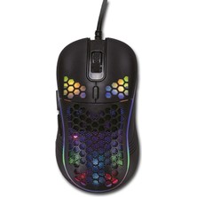 Lunatic Sparrow 6400 Dpi Rgb Ledli Makrolu Oyuncu MOUSE+70X30 Gaming Mousepad