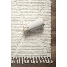 Empera Bilbao - Bright White Modern İskandinav Krem Halı