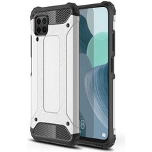 Fibaks Huawei P40 Lite Kılı Military Armor Köşe Korumalı Çift Katmanlı Darbe Emici Crash Silikon Kapak