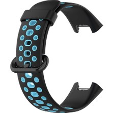 Microsonic Xiaomi Redmi Watch 2 Lite Rainbow Band Kordon Siyah Mavi