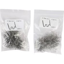 100+100 Adet 0,6 Mm-0,8 Mm Dalgalı Tip Plastik Kaynak Zımba Teli