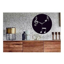Hediyelikevi Notalar Temalı Duvar Saati HEDIYELIK50X50