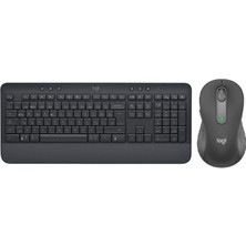 Logitech Signature K650 + M650 L Büyük Boy Siyah Kablosuz Klavye-Mouse Seti