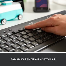 Logitech Signature K650 + M650 L Büyük Boy Siyah Kablosuz Klavye-Mouse Seti