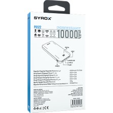 Syrox 10000 Mah Dıgıtal LED Slım Powerbank