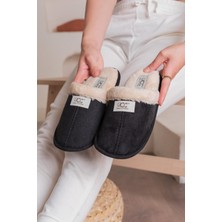 Erdmsp Unisex Pofuduk Ev Terliği Ses Yapmaz Taban Içi Kürklü Yıkanabilir Kışlık Ev Terliği Misafir Terliği Ucc Terlik