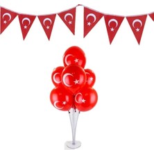 Çıtı Pıtı Store 29 Ekim Okul Süsleri Bayraklı Balonlu Set