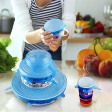 Buffer® Tazeliği Koruyan 6lı Silikon Streç Gıda Saklama Koruma Kapakları