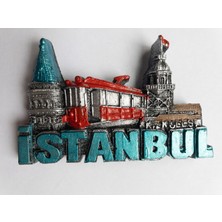 Nice And Bonita Galata Kulesi, Kız Kulesi ve Tramvay Temalı Şık Hediyelik Magnet