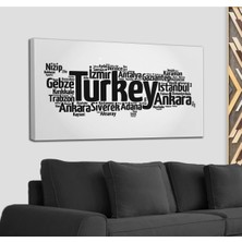 Dünyatablo Iller Isimli Dekoratif Kanvas Tablo 1233