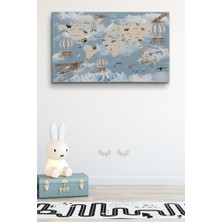 Dünyatablo Cocuk Odası Temalı Dekoratif Kanvas Tablo 1106