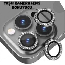 T-Ewax iPhone 13 Pro Taşlı Kamera Camı (Lens Koruyucu)