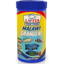 Lotus Malawi  granulat 2X250 ml Kutu Akvaryum Yüksek Protein Balık Yemi ve Fishvit