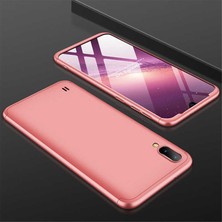 Samsung Galaxy M10 Kılıf 360 Derece Tam Koruma Sert Mika Orijinal AYS GKK Darbe Emici Kapak