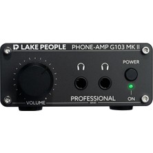 Lake People G103-S Mkıı | Yüksek Kalite 2-Kanal Hifi | Stüdyo Kulaklıkları Için Rca-Stereo Masaüstü Kulaklık Amplifikatörü