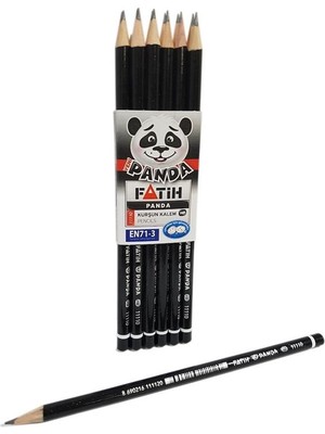 Fatih Kurşun Kalem Mercanlı Panda Yuvarlak 12x12 li 144 Adet