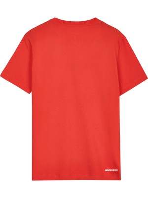 Skechers M Big Logo Erkek Kırmızı Günlük Stil Tişört S212956-600-A