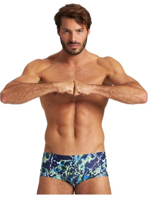 Arena M Earth Texture Low Waist Erkek Mavi Yüzücü Mayo 004659760