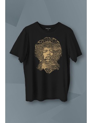 Kendim Seçtim Jimi Hendrix Rock Heavy Blues Gitar Baskılı Tişört T-Shirt