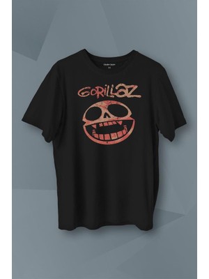 Kendim Seçtim Gorillaz Rock Music Müzik Baskılı Tişört T-Shirt