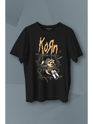Kendim Seçtim Korn Metal Rock Müzik Baskılı Tişört T-Shirt