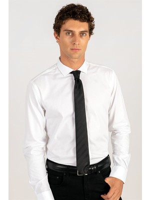 Tudors Modern Fit  %100 Pamuk Armürlü Premium Erkek Gömlek