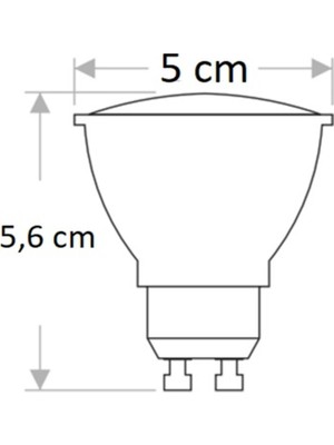 Cata CT-4240 5W/3000K GU10 Led Çanak Ampul (Günışığı-6 Adet)