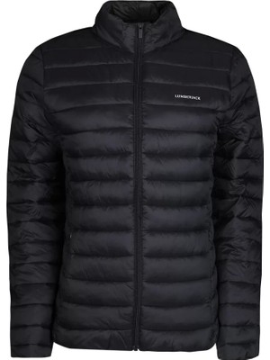Lumberjack SN28 Basic Padded Bayan Siyah Şişme Mont Kapüşonlu Uzun Kol Günlük Stil
