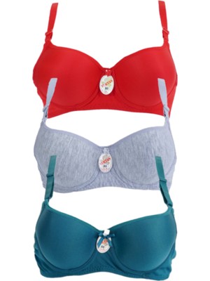 sipariskusu 3 Adet Kadın Dolgulu Balenli Sütyen