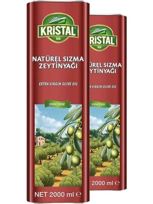 Kristal Naturel Sızma Zeytinyağı Dg Teneke 2 lt x 2