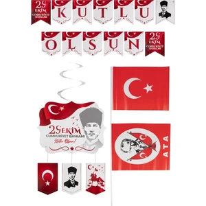 Çıtı Pıtı Store 29 Ekim Flama Süsleme Seti ve Bayrak