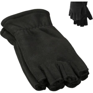 PAKER GİYİM Siyah Unisex Parmaksız Kesik Yarım Parmak Kışlık Polar Eldiven PKR342567