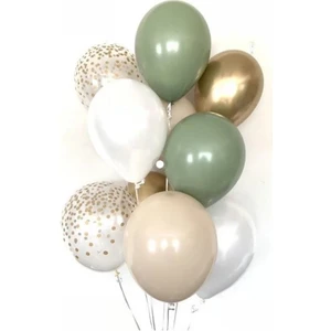 Çıtı Pıtı Store Küf Yeşili Altın  Rengi Balon Demeti