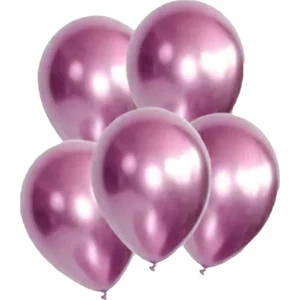 Çıtı Pıtı Store Metalik Krom Balon Pembe 10'lu