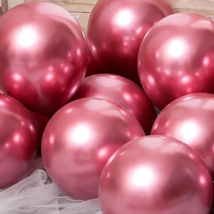 Çıtı Pıtı Store 10 Adet Pembe Metalik Balon