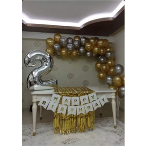 Çıtı Pıtı Store 2 Yaş Gold Gümüş Dogum Günü Seti