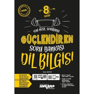 Ankara Yayıncılık 8.Sınıf  LGS Güçlendiren Dil Bilgisi Soru Bankası - 8.Sınıf  LGS 2024-2025 Güncel Baskı