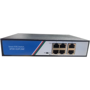 Apronx 4 Port 10/100 4+2 High Power 78W Poe Switch