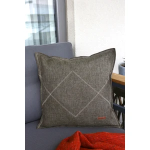Etnik Vintage Işlemeli Dokuma Kırlent Kılıfı Boho Zigzag Haki