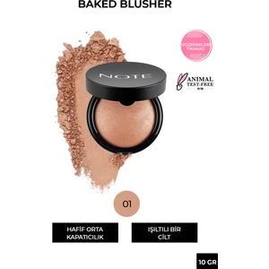 Note Cosmetics Baked Allık Işıltılı Highlighter 01 Pleasure